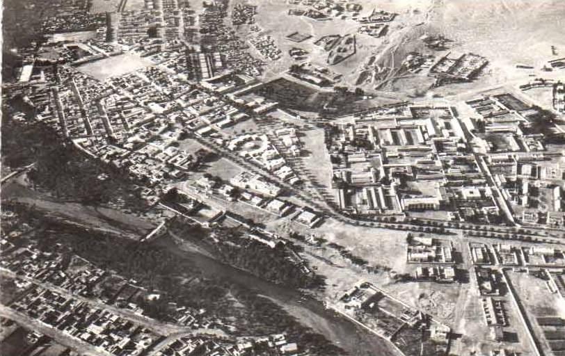 cpsm Colomb Bechar ( Algerie ) vue aerienne