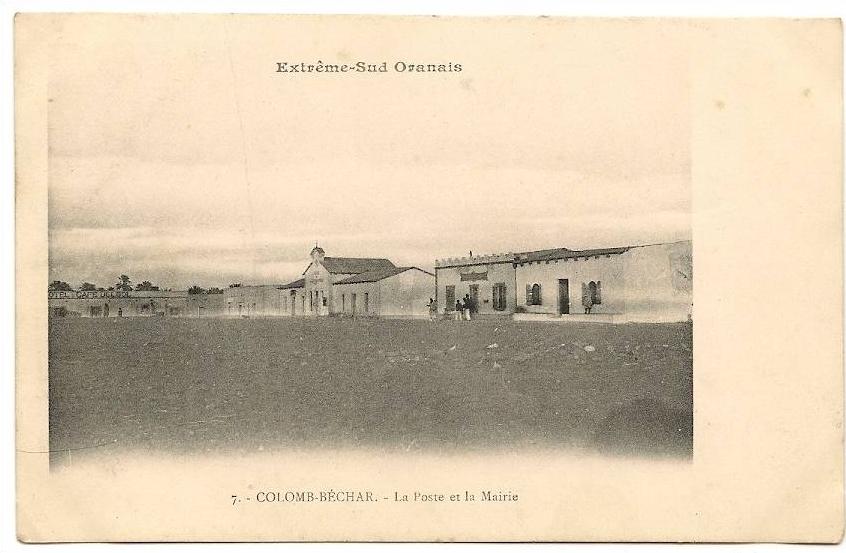Colomb Béchar - La Poste et la Mairie - CPA