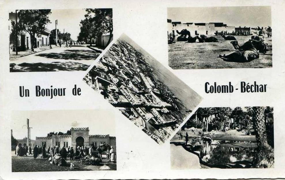 UN BONJOUR DE COLOMB-BECHAR...5 VUES...CPSM PETIT FORMAT
