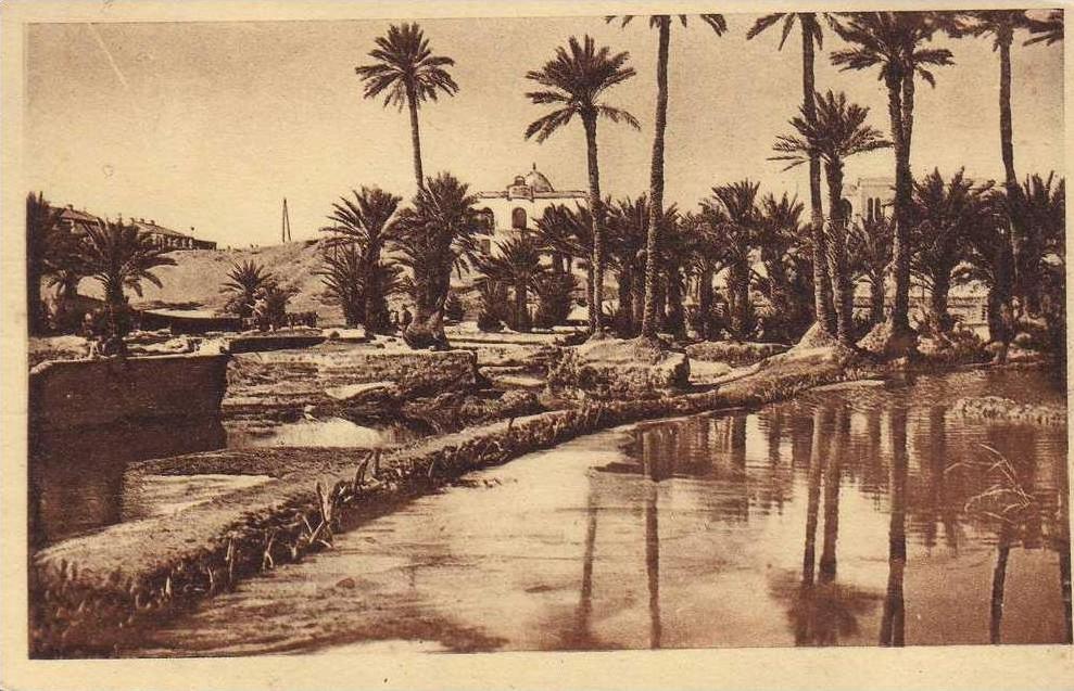 ALGERIE Colomb Béchar Barrage sur l'Oued