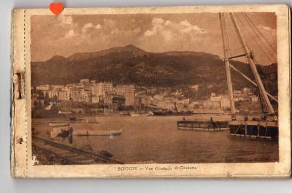 ALGERIE-19651-BEJAIA (BOUGIE)-Reste d´un carnet album -- 15 vues brunes