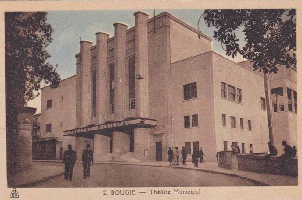 AFRIQUE,ALGERIE FRANCAISE,AFRICA,BOUGIE,B EJAIA EN 1939,THEATRE,SALLE DE SPECTACLE