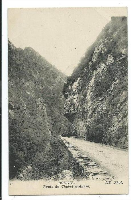 CPA -BOUGIE (BEJAÏA) -ROUTE DU CHABET EL AHKRA -Algérie -Circulé 1917 -Imp.Phot. Neurdein et Cie