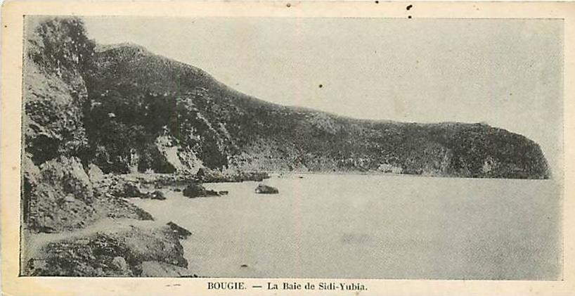 ALGERIE BOUGIE  BEJAIA   La baie de Sidi-Yubia 14 x 7.2 cm  n° 1739