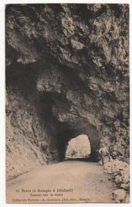 - ALGERIE - Route de Bougie à Djidjelli - Tunnel sur la route - scan verso -