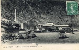 ALGERIE(BOUGIE) USINE DES CHAUX ET CIMENTS