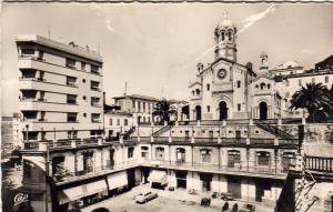 ALGERIE  BOUGIE  L'Eglise  ( intéressant texte au dos vers 1960 )