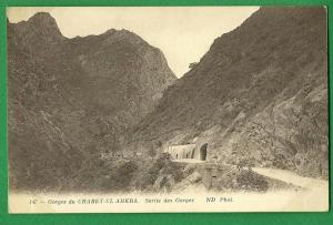 cpa  ALGERIE   Sorties des Gorges  CHABET EL AHKRA               ..........RAM7