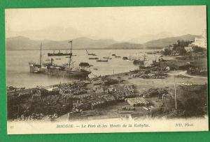 cpa   ALGERIE   BOUGIE -  Le Port et les Monts de la Kabylie     ..............RAM3