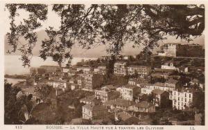 ALGERIE  BOUGIE  La Ville Haute vue à Travers les Oliviers