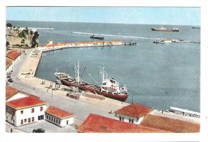 BOUGIE, Algérie Le Port ; Cargo ,AUTO 403 Peugeot ; TB