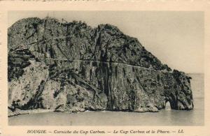 ALGERIE  BOUGIE  Corniche du Cap Carbon- Le Cap Carbon et le phare  ...... ( Ref FA398 )