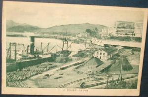 BOUGIE.Le port.Cpa (carnet),voyagé,be