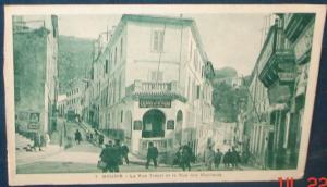 BOUGIE.Rue Trézel et Rue des Vieillards.Cpa (carnet),voyagé,be,animée