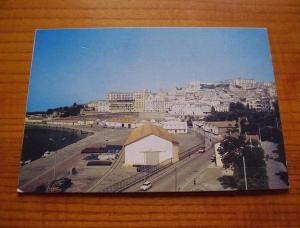 Vue générale du port de Béjaia en Algérie ; Bougie