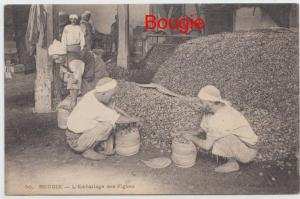 cpa Algerie Kabylie Bejaia Bougie L'Emballage des Figues  Beau Plan ( Metier )