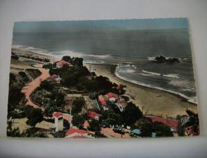 ALGERIE - BOUGIE - LA PLAGE DU CHATEAU VERT -  VUE AERIENNE (EDITION C.A.P. PARIS N° 746)