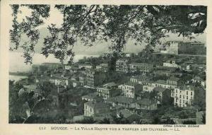 ALGERIE...BOUGIE La Ville Haute vue à travers les Oliviers