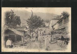 CPA Bougie, Une rue arabe