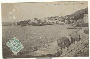Algérie - Bougie - vue générale prise de la jetée - !!! défaut  tâches blanches 1906
