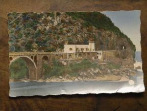 Carte Postale  Ancienne  BOUGIE BEJAIA  La Corniche le pont du gardien de la grotte merveilleuse