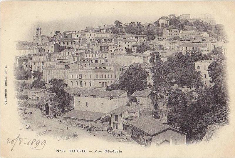 BOUGIE (Algérie) – Vue Générale. Précurseur 1899. Collection Idéale P. S., n° 3
