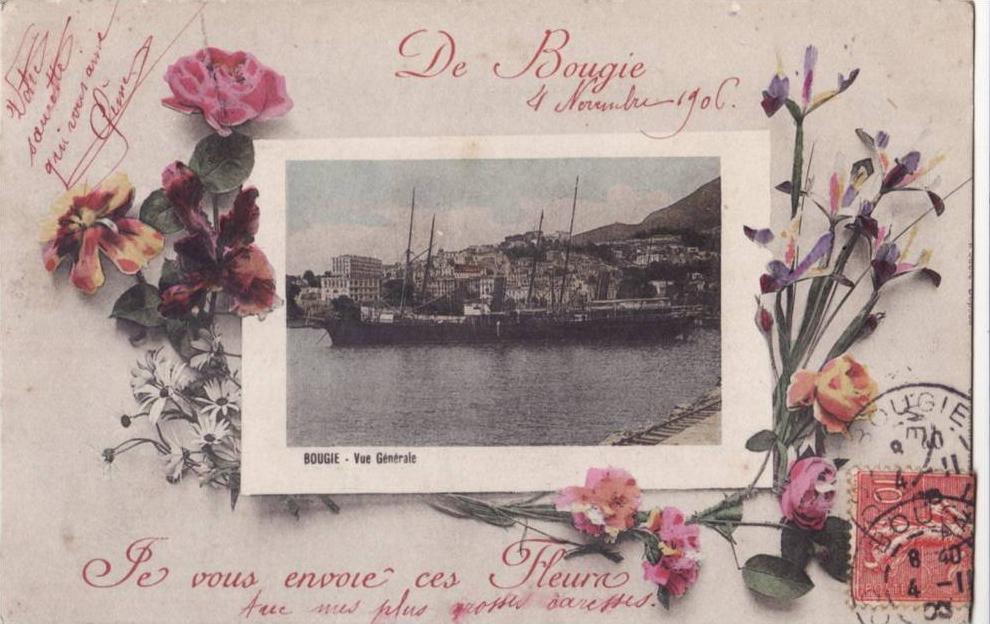 DE  BOUGIE.   JE VOUS ENVOIE CES FLEURS.