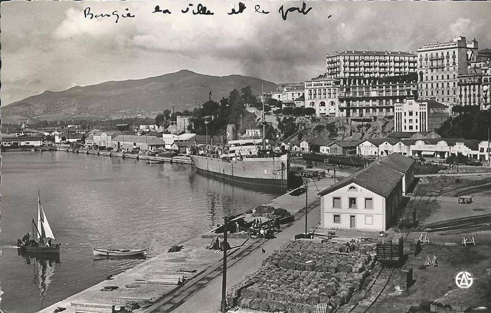 ALGERIE-BOUGIE LA VILLE ET LE PORT
