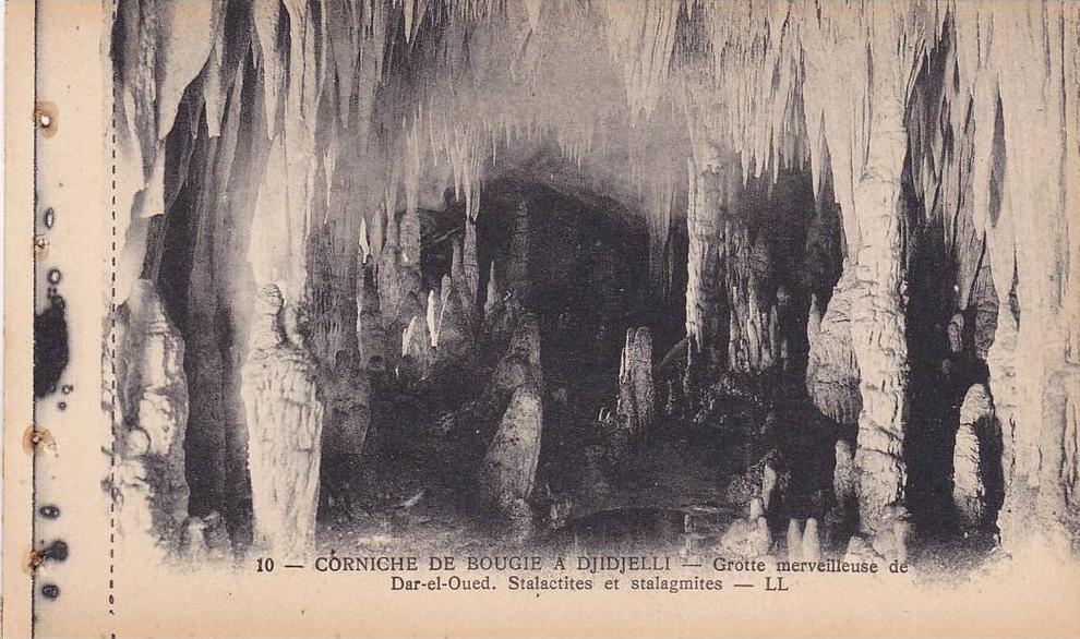 CORNICHE DE BOUGIE A DJIDJELLI, Grotte merveilleuse de Dar-el-Oued, Stalactites et stalagmites, Bejaia, Algeria, 10-20s