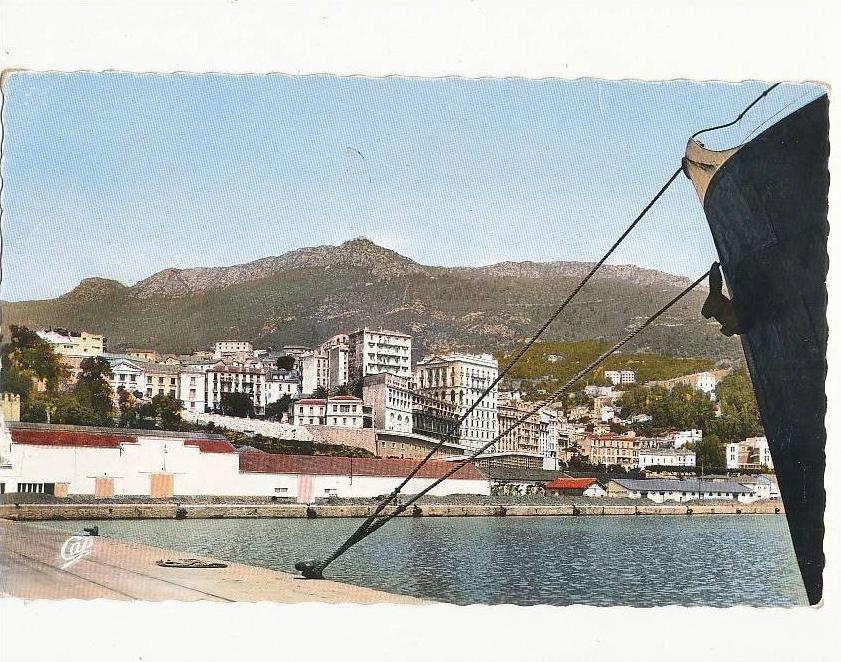 BOUGIE ALGERIE VUE GENERALE PRISE DU PORT CPSM BON ETAT