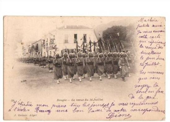 CPA   NB Algérie   58. Bougie la revue du 14 juillet