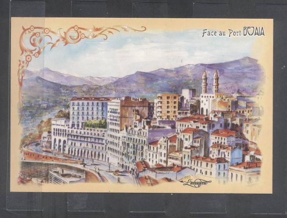 Carte postale face au port Bejaia