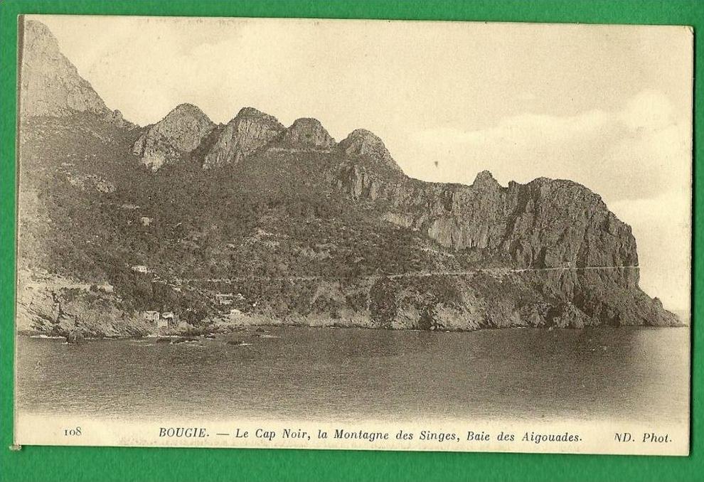 cpa   ALGERIE    Bougie    Le Cap Noir ,la montagne des singes      ........  RAM1