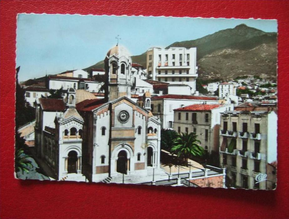 ALGERIE - BOUGIE -  LE QUARTIER DE L'EGLISE - CPSM -