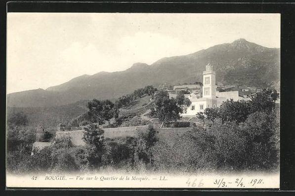 CPA Bougie, Vue sur le Quartier de la Mosquee