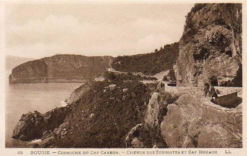 ALGERIE  BOUGIE  Chemin des Touristes et Cap Bouach