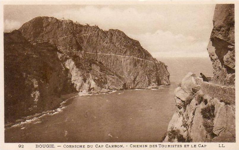 ALGERIE  BOUGIE  Chemin des Touristes et le Cap
