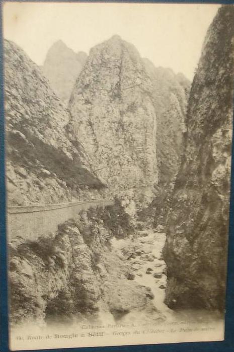 Route de BOUGIE à SETIF.Gorges du Chaabet.Le Pain de Sucre.Cpa,voyagé,be