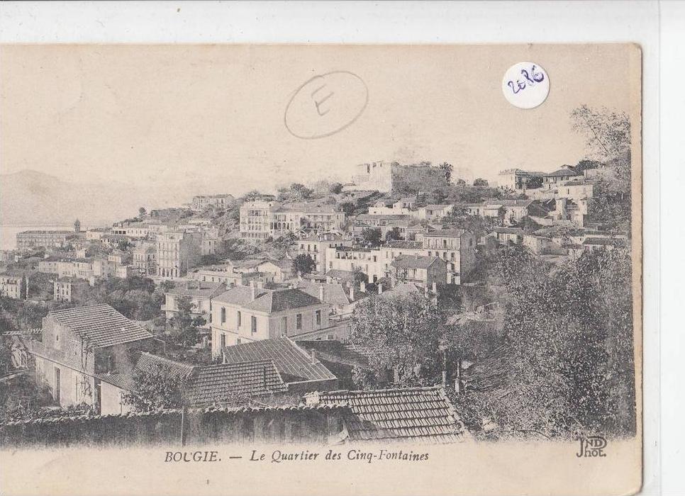 CPA - Algérie - Bougie ( Bejaia) - Quartier des Cinq Fontaines