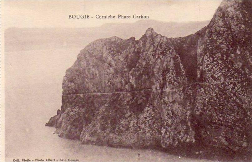 ALGERIE  BOUGIE  Corniche Phare Carbon  ..... ( Ref FA418 )