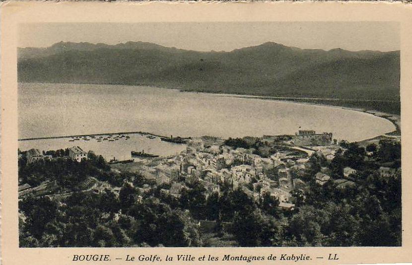 ALGERIE  BOUGIE  Le Golfe, la Ville et les montagnes de Kabylie  ..... ( Ref FA402 )