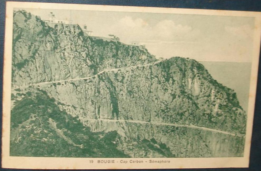 BOUGIE.Cap Carbon.Sémaphore.Cpa (carnet),voyagé,be