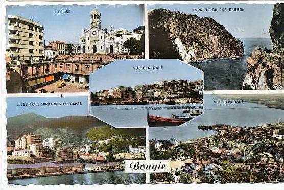 Bougie 744 Souvenir Multi Vue Eglise  Poste aux Armées 1961 AFN