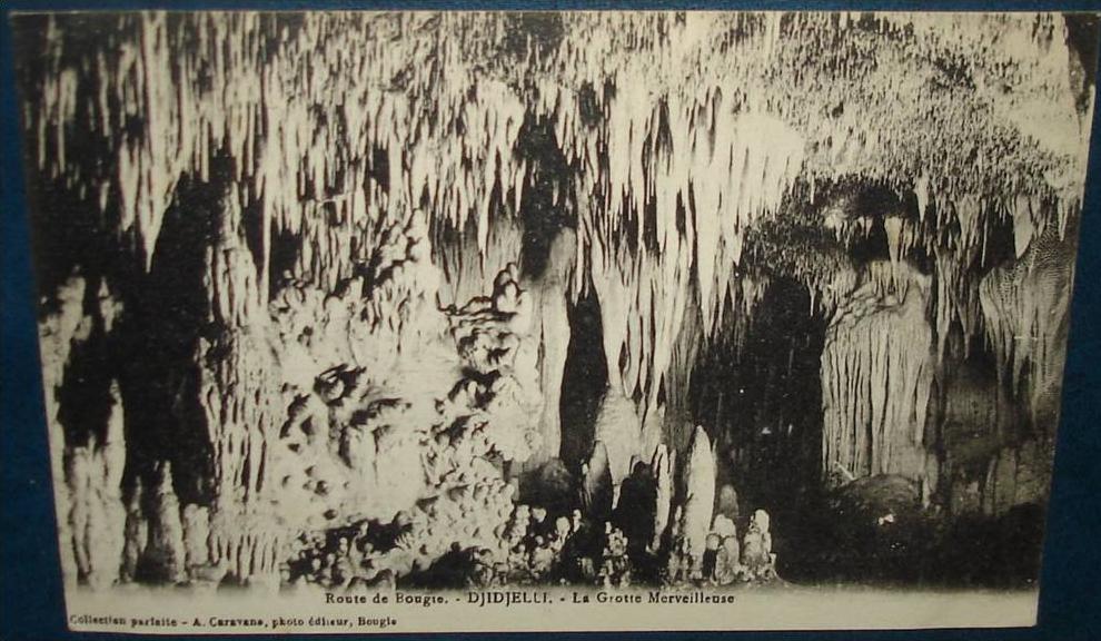 Route de BOUGIE A DJIDJELLI.La Grotte merveilleuse.Cpa,voyagé,b e
