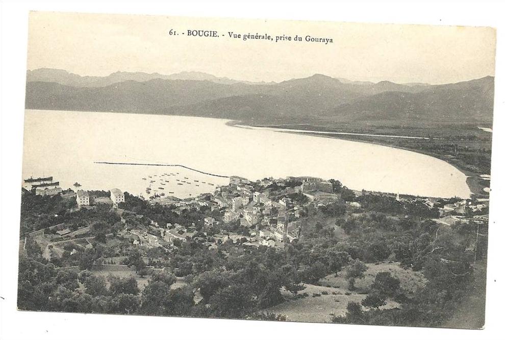 Bejaia ou Bougie  (Algérie)  Vue généraleprise de Gouraya en 1910.
