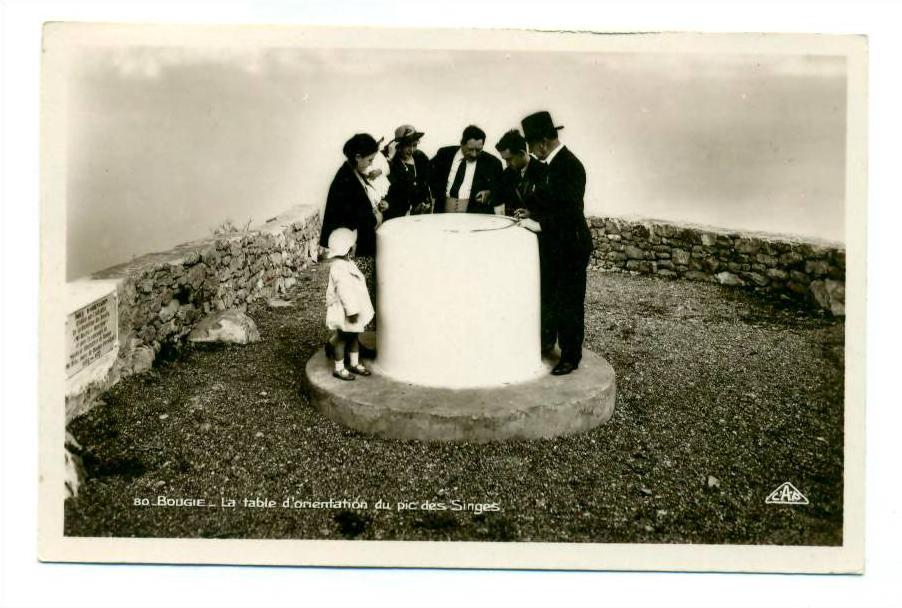 (i056) - Bougie - La table d'orientation du pic des Singes / real-Photo C.A.P. Strasbourg