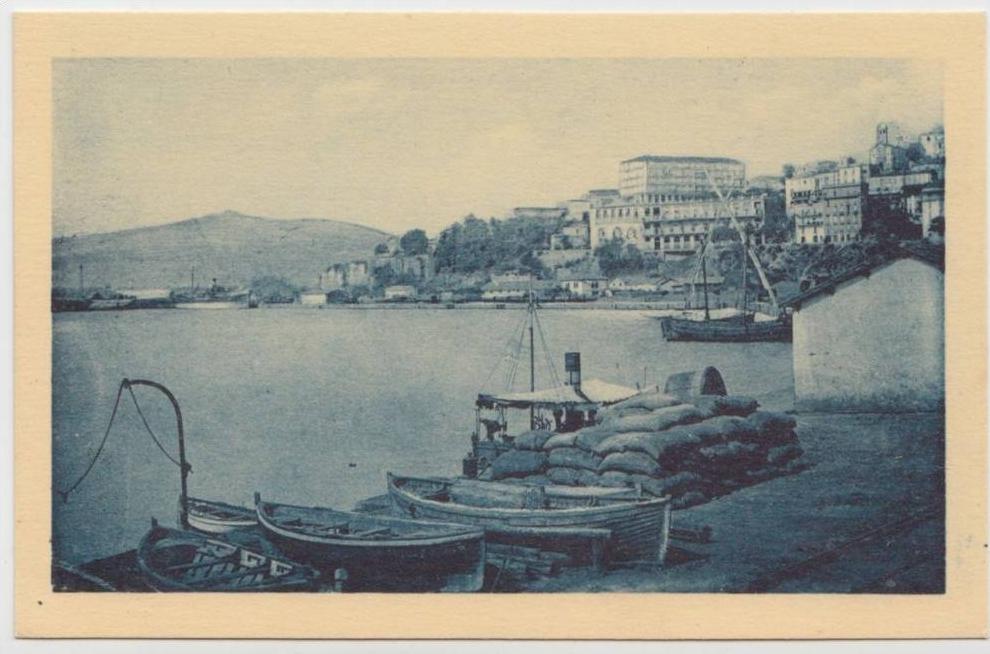 cpsm Heliogravure Algerie Bejaia Bougie La Ville Vue du Port