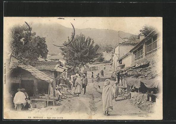 CPA Bougie, Une rue arabe
