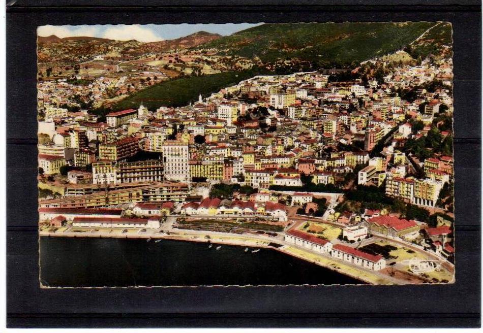 Algerie , BOUGIE  vue panoramique aerienne , Combier éditions