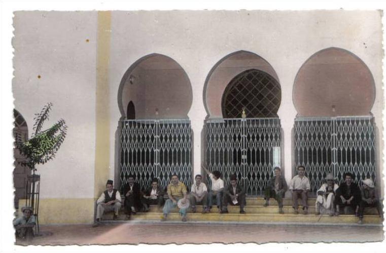 Bougie, entrée de la Mosquée, Béjaïa, Jomone n° 43, animée, colorisée, dentelée